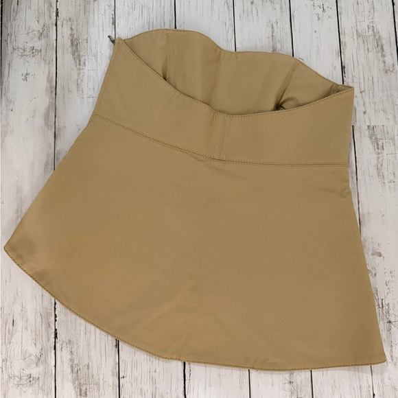 Zara Beige Strapless Top Small - Picture 4 of 6